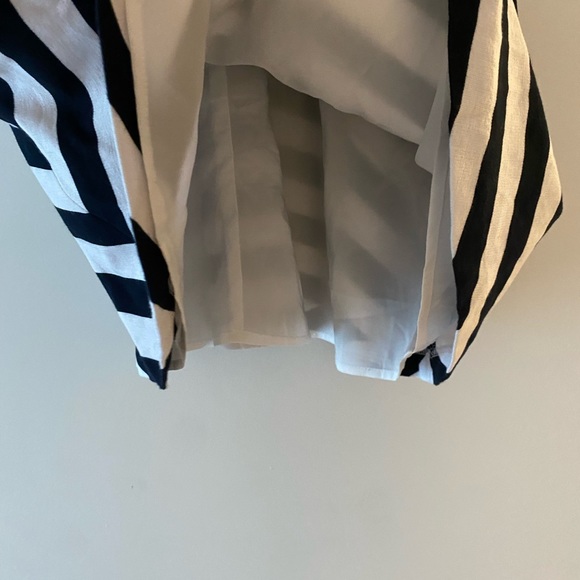 Banana Republic Navy & White Striped Fitted Dress - Picture 4 of 11